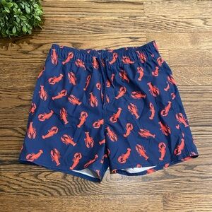 Class Club Boys Lobster Print Swim Trunks Sz 10/12